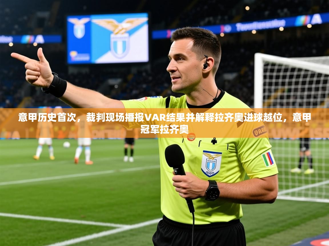 2025澳亚国际快速充值中心意甲历史首次,裁判现场播报VAR结果并解释拉齐奥进球越位,意甲冠军拉齐奥 第1张