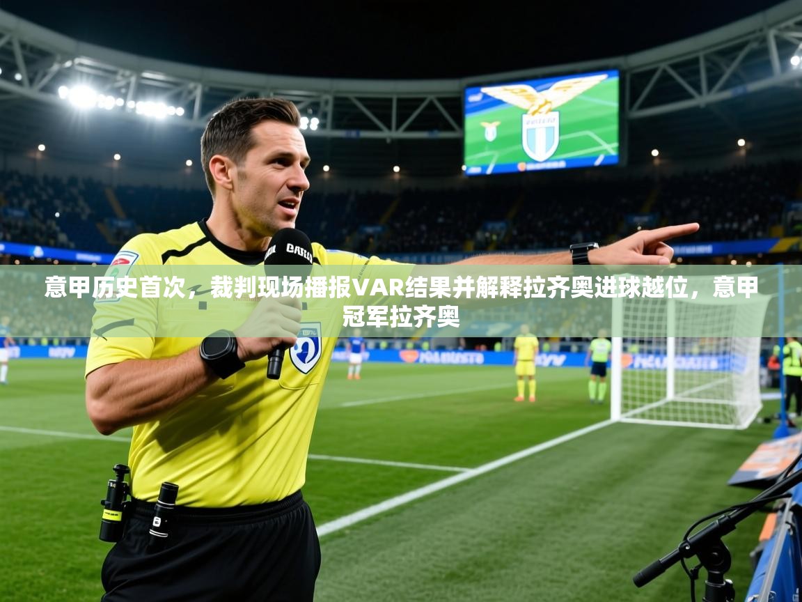 2025澳亚国际快速充值中心意甲历史首次,裁判现场播报VAR结果并解释拉齐奥进球越位,意甲冠军拉齐奥 第2张