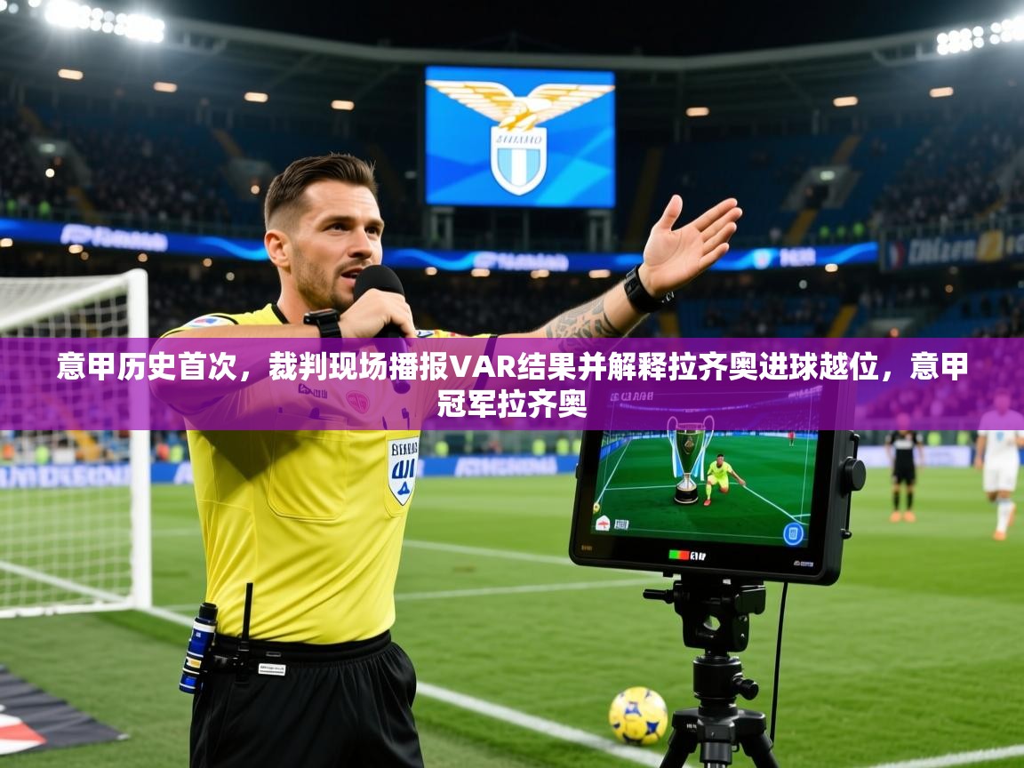 2025澳亚国际快速充值中心意甲历史首次,裁判现场播报VAR结果并解释拉齐奥进球越位,意甲冠军拉齐奥 第4张
