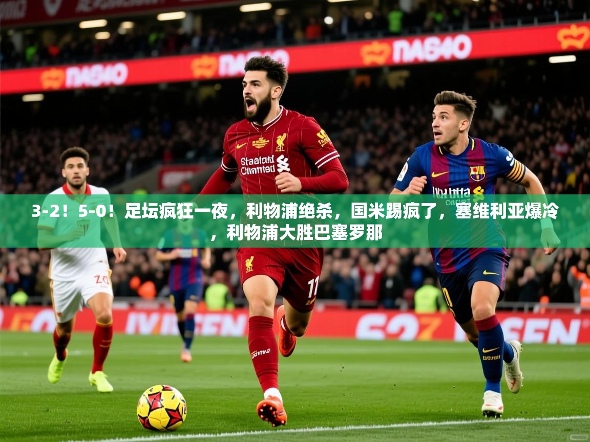 2025澳亚国际登录网址3-2!5-0!足坛疯狂一夜,利物浦绝杀,国米踢疯了,塞维利亚爆冷,利物浦大胜巴塞罗那 第4张